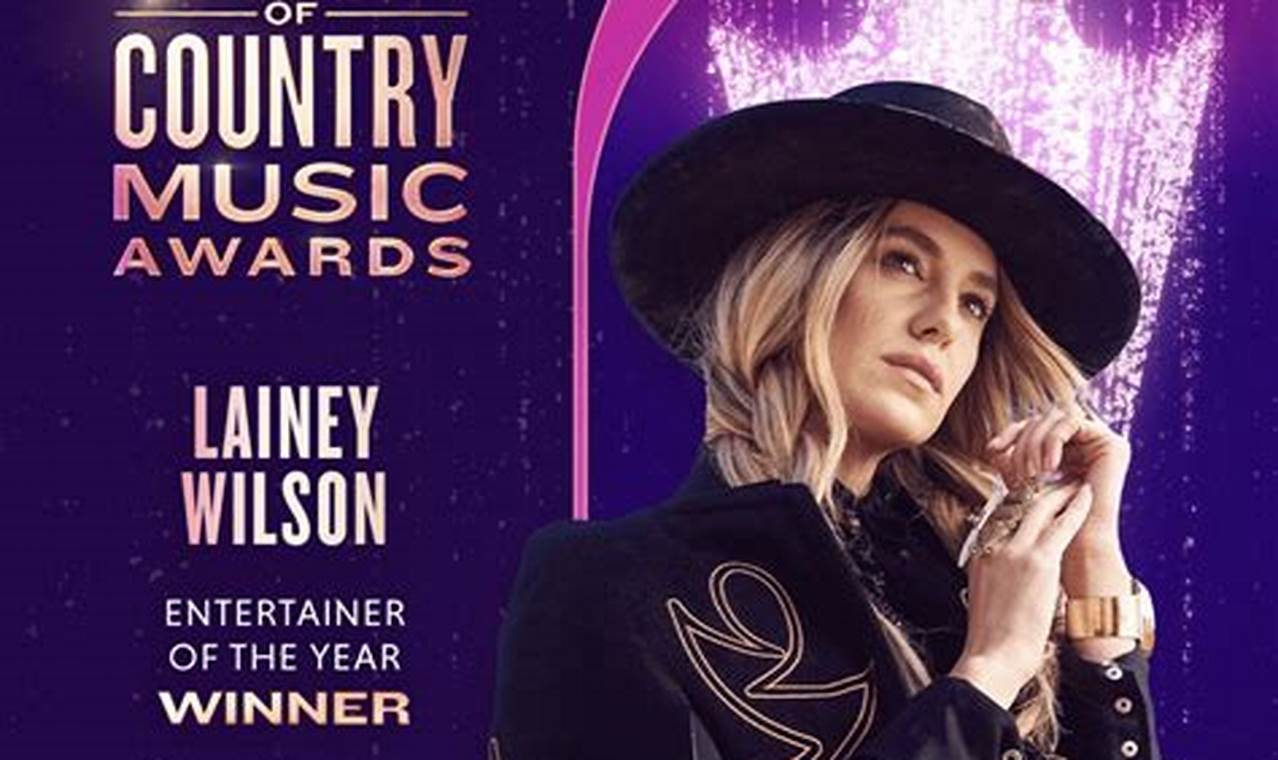 Lainey Wilson Wins Entertainer Of The Year 2024