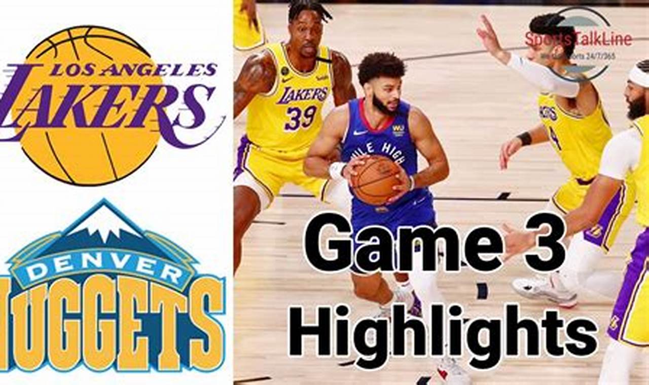 Lakers Nuggets 2024 Record