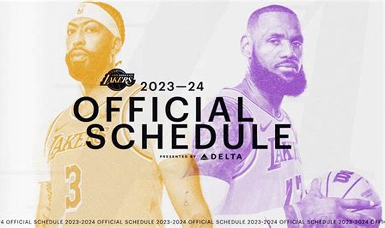 Lakers Schedule January 2024