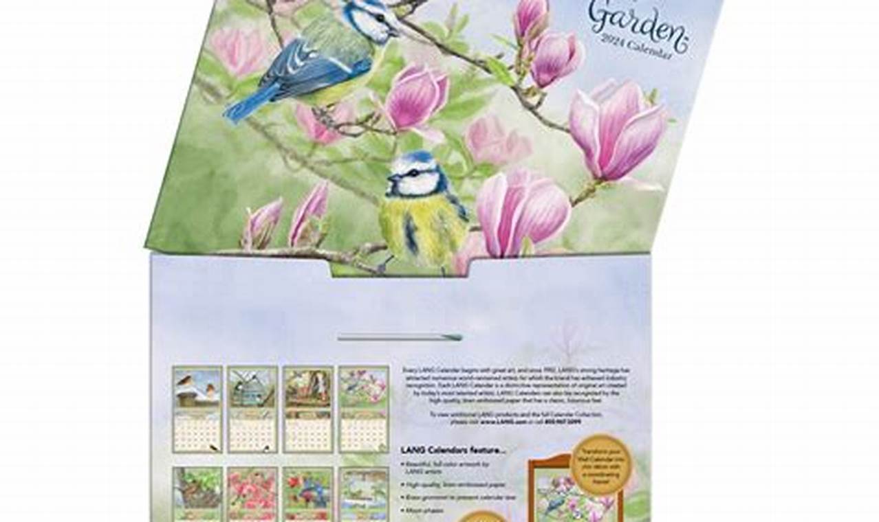 Lang Birds In The Garden 2024 Wall Calendar