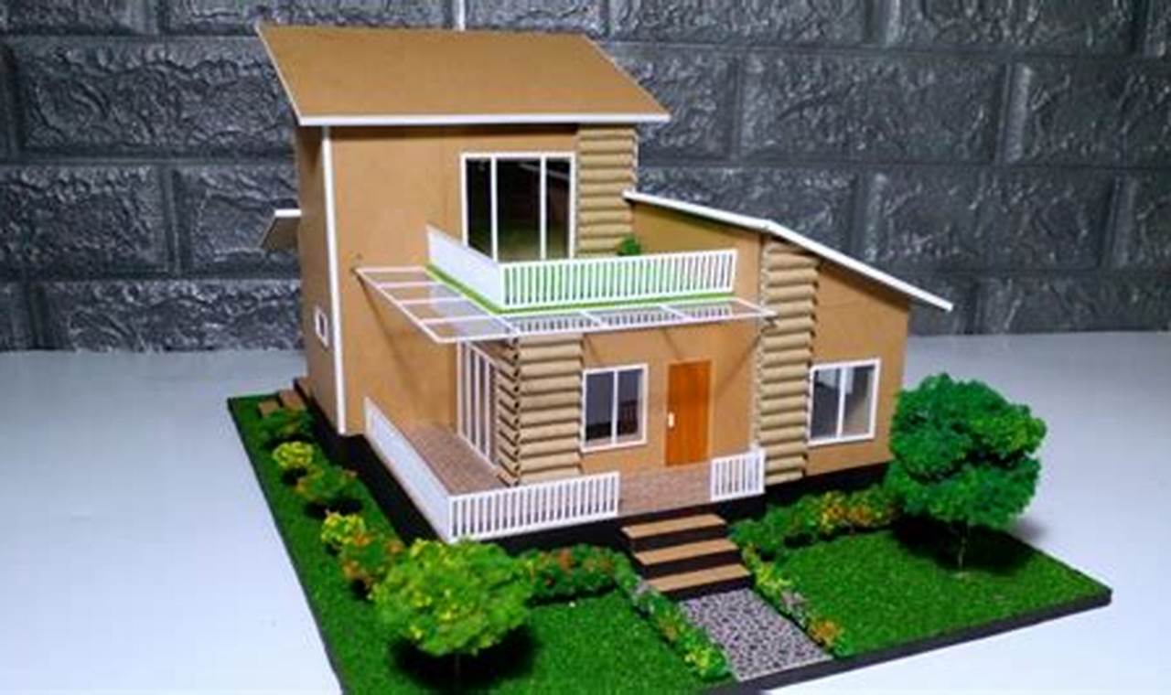 Langkah awal dalam pembuatan miniatur rumah?