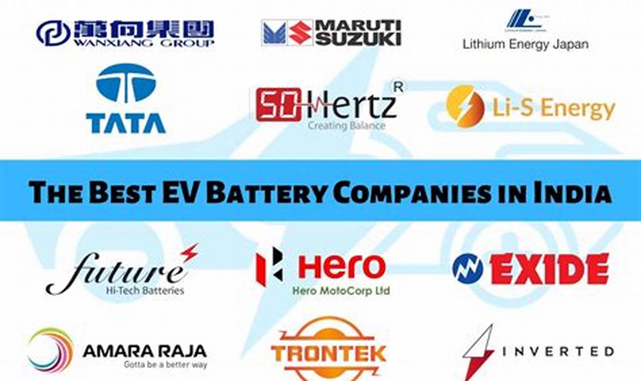 Largest Ev Battery Manufacturers In India
