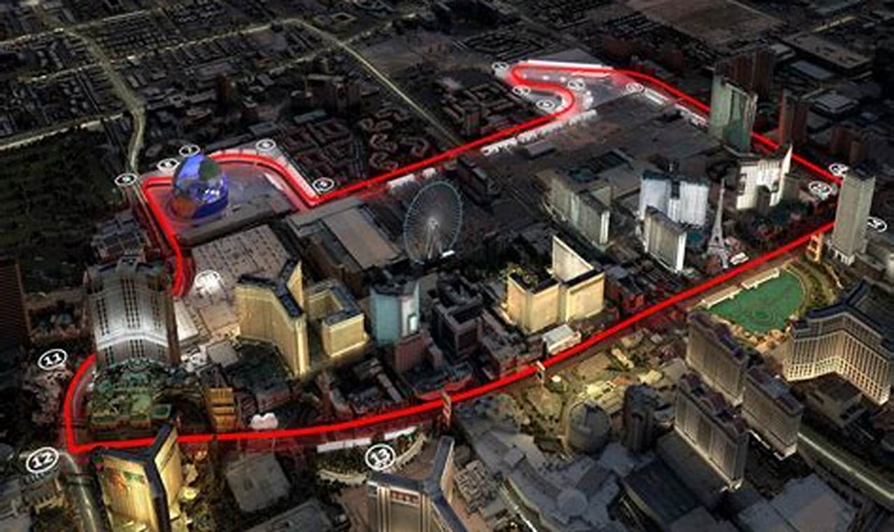 Las Vegas 2024 F1 Track