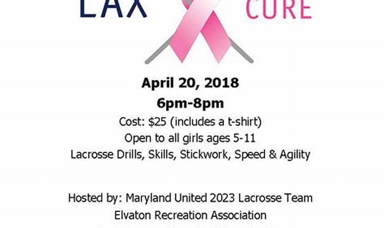 Lax For The Cure Summer 2024 Schedule