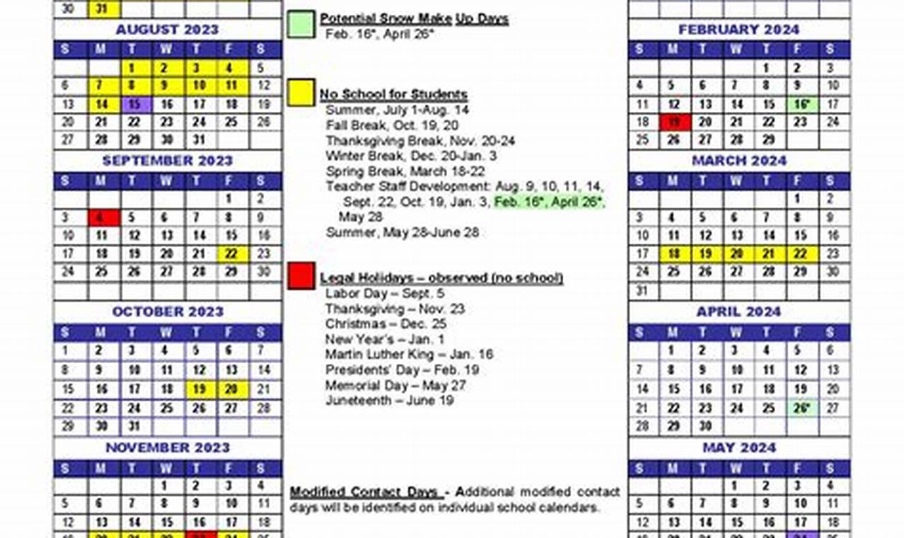 Lca School Calendar 2024-2024