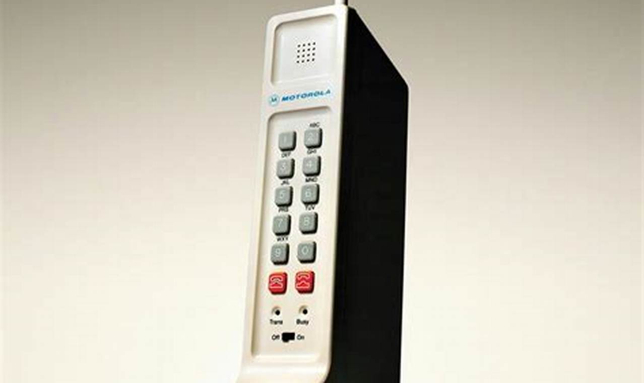 Le Premier Téléphone Portable De Motorola De 1973