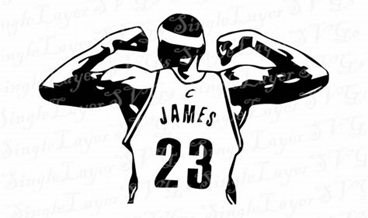 Lebron James Stencil Art: Capturing the Essence of a Basketball Legend