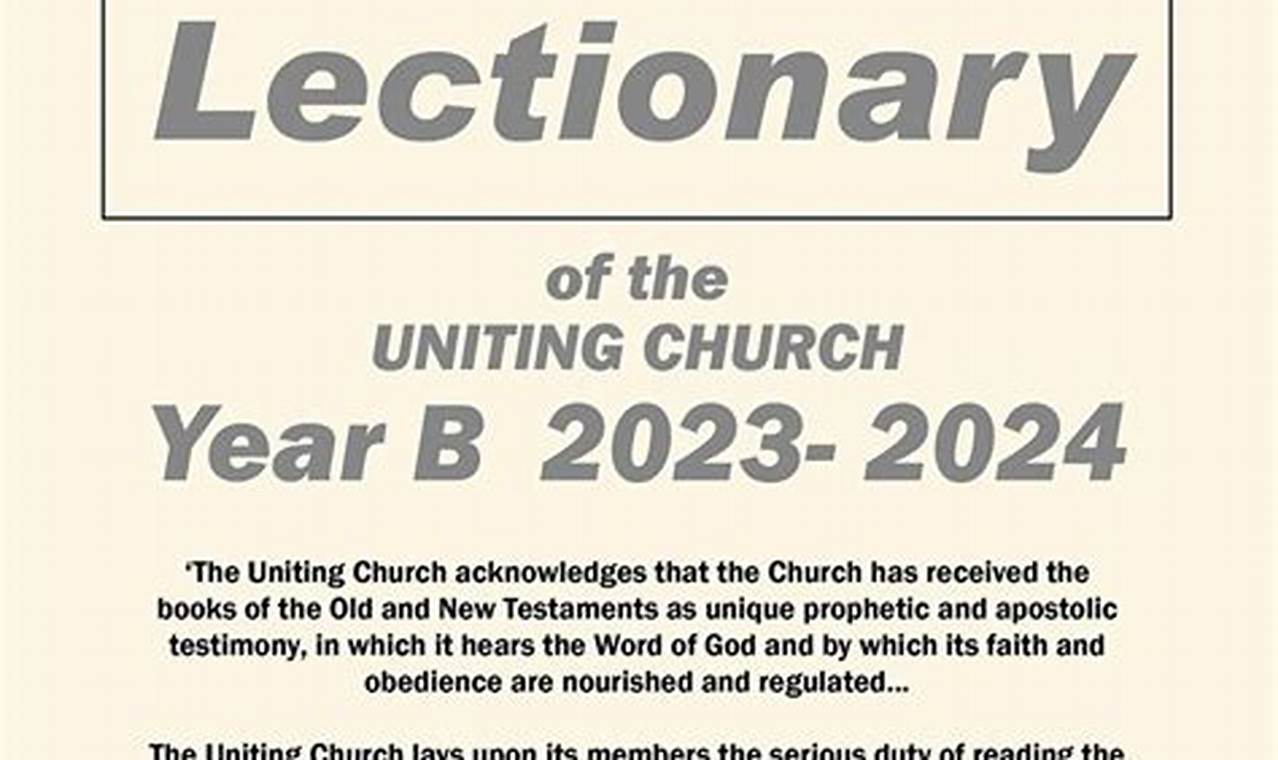 Lectionary 2024 Nzt