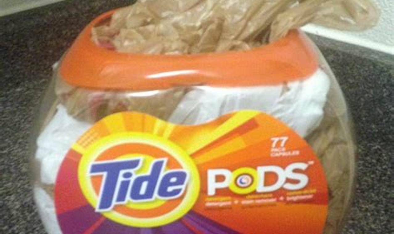 Left Tide Pods Container Open