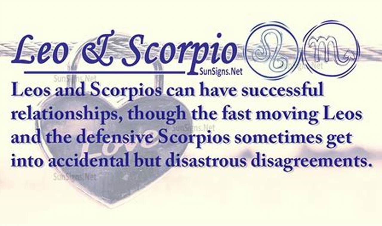 Leo And Scorpio Love Compatibility 2024