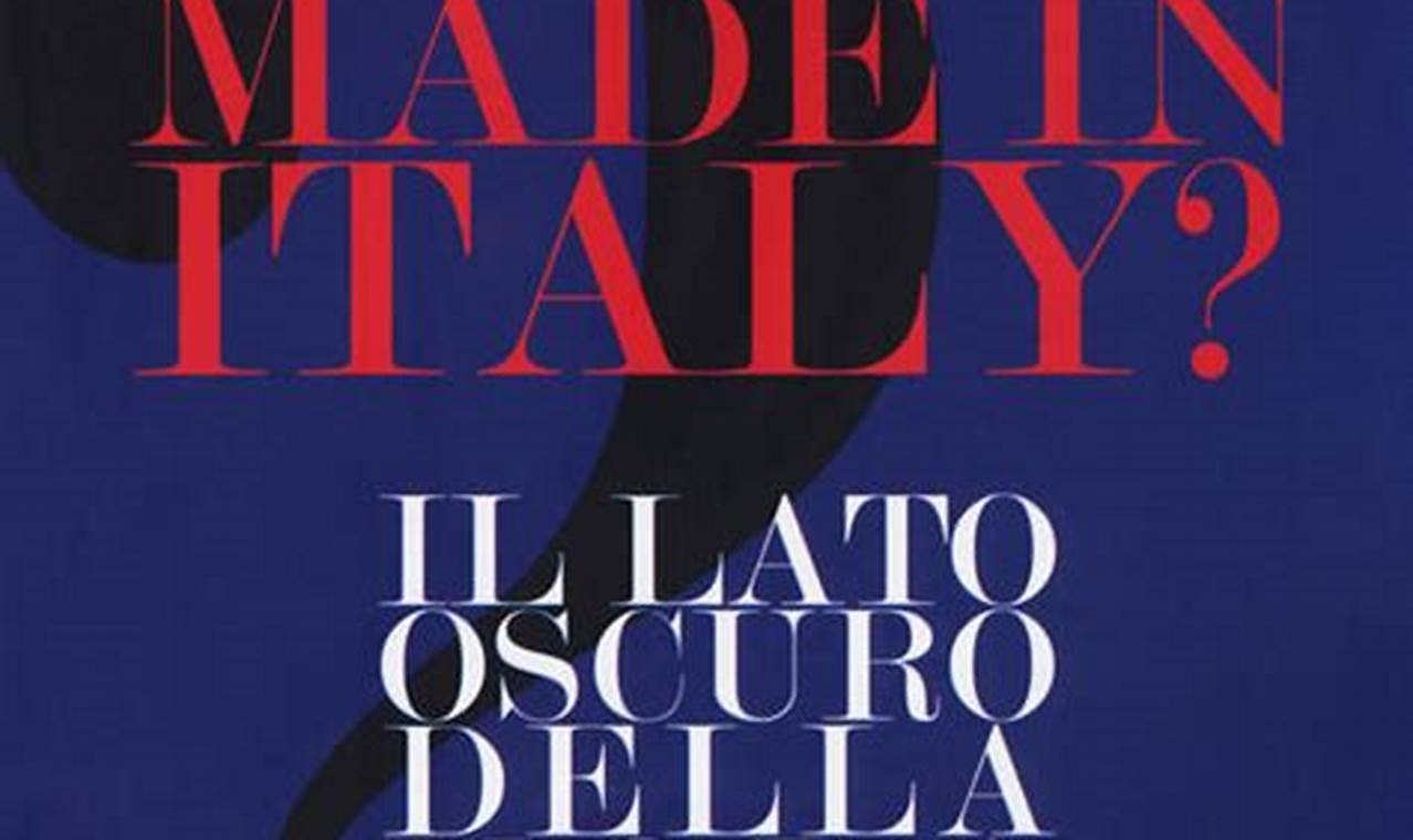 Libro Made In Italy Il Lato Oscuro Della Moda