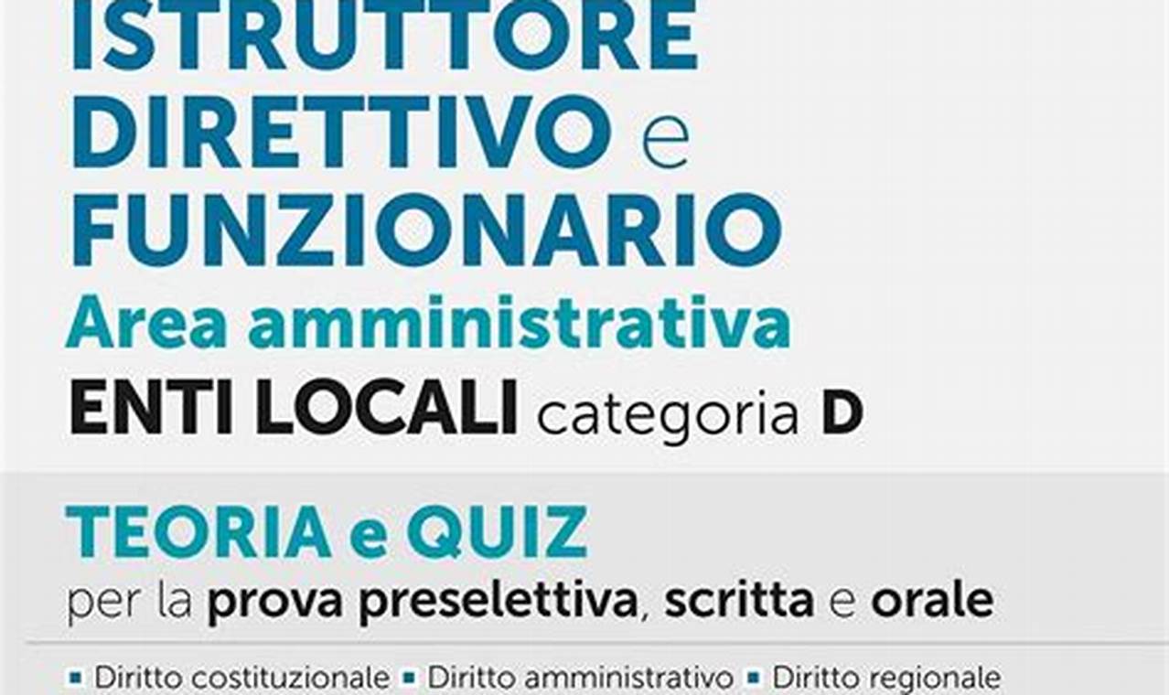 Libro Per Concorso Istruttore Amministrativo Categoria C Simone