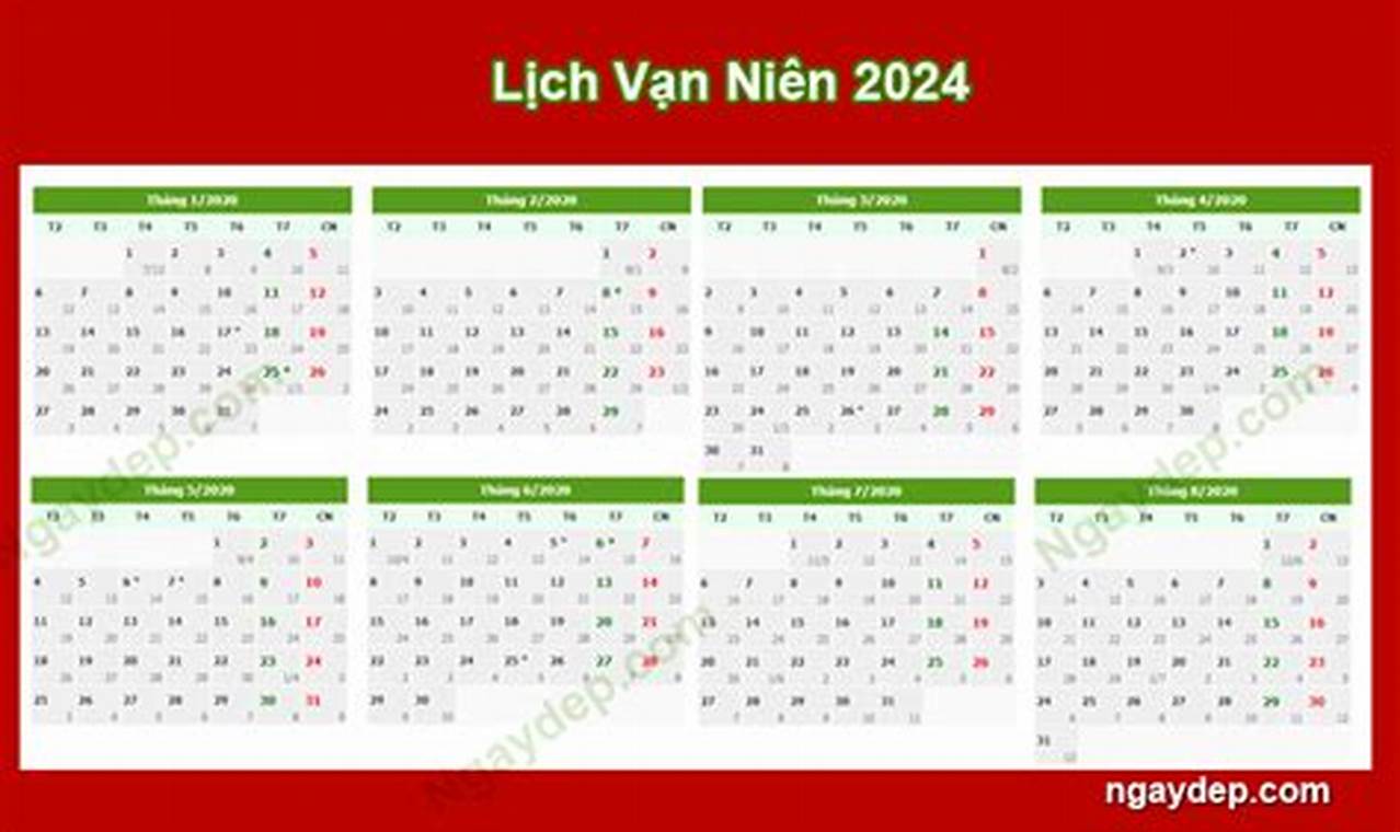 Lich Van Nien 2024 - LịCh 2024