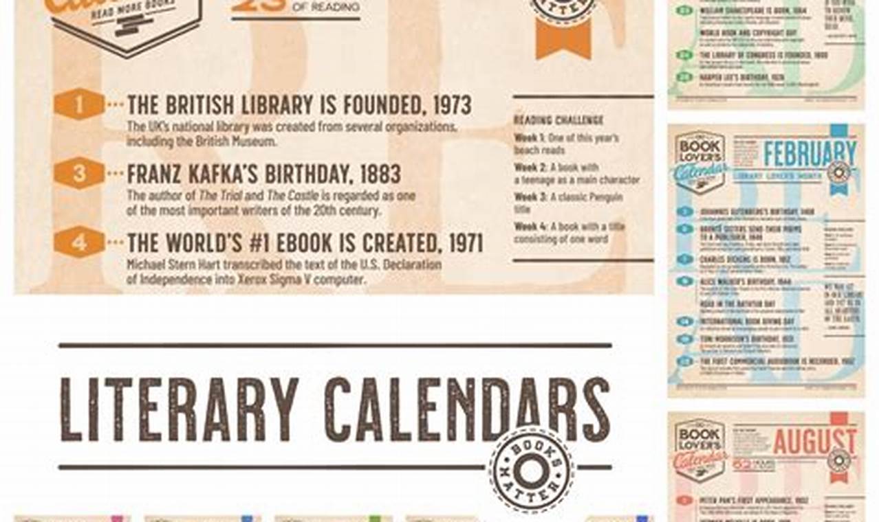 Literary Calendar 2024 Calendar 2024