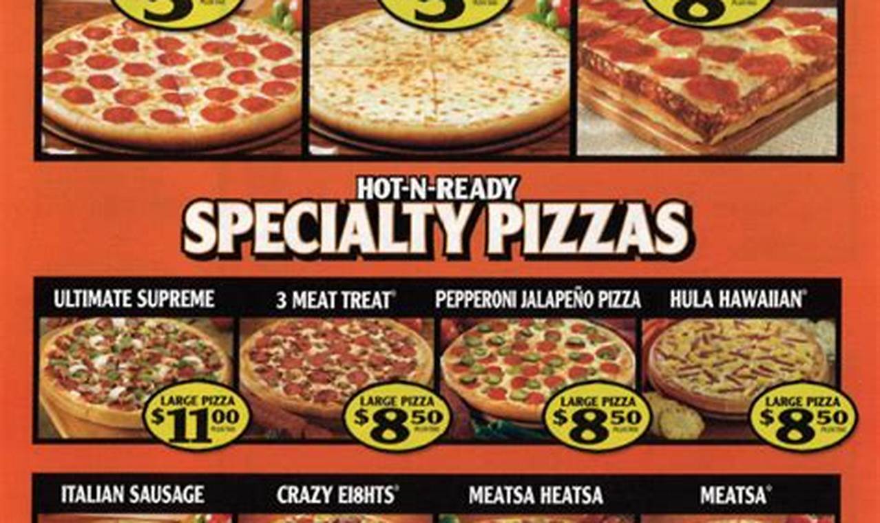 Little Caesars Menu 2024 With Prices Usa