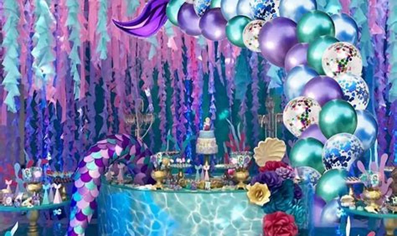 Little Mermaid 2024 Birthday Party
