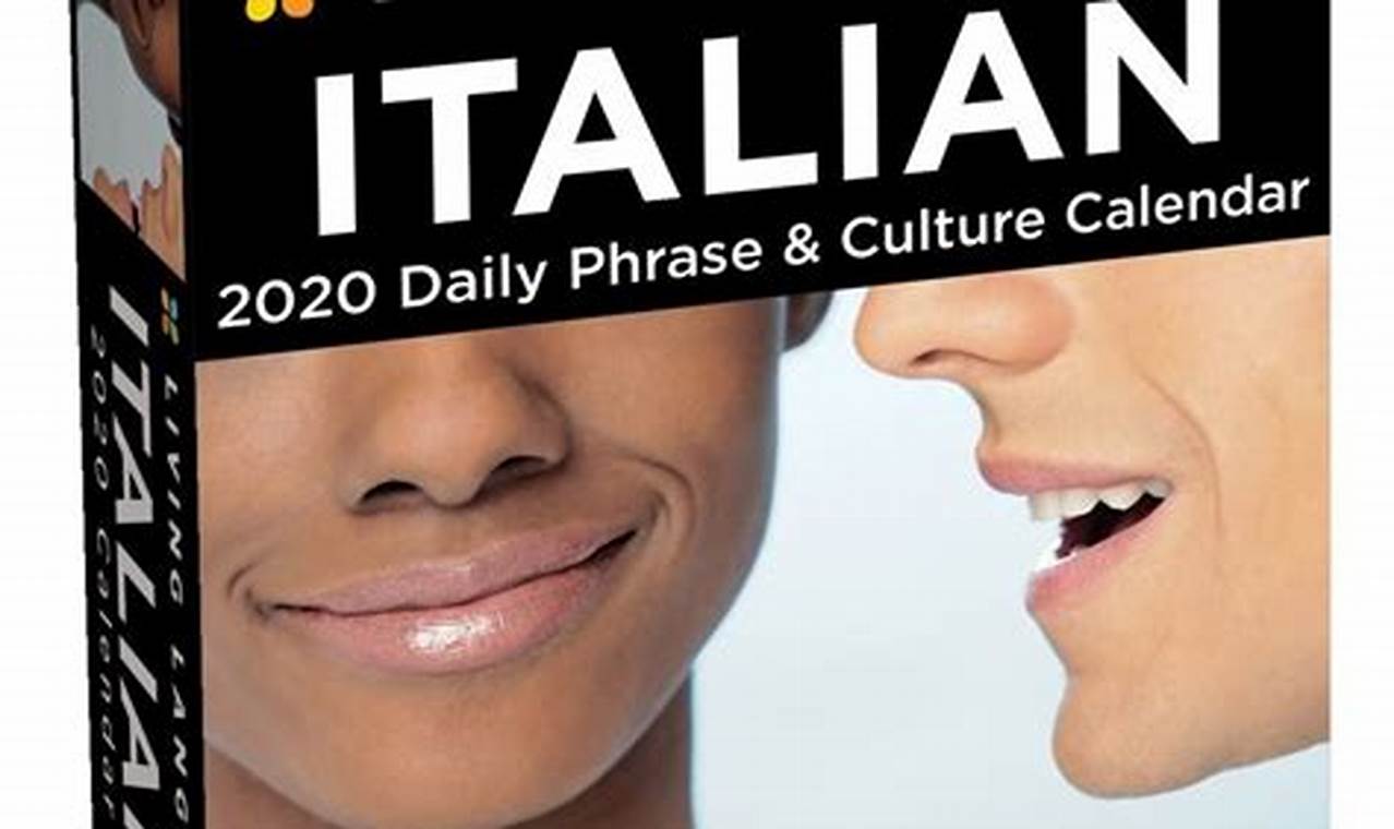Living Language Italian Desk Calendar 2024