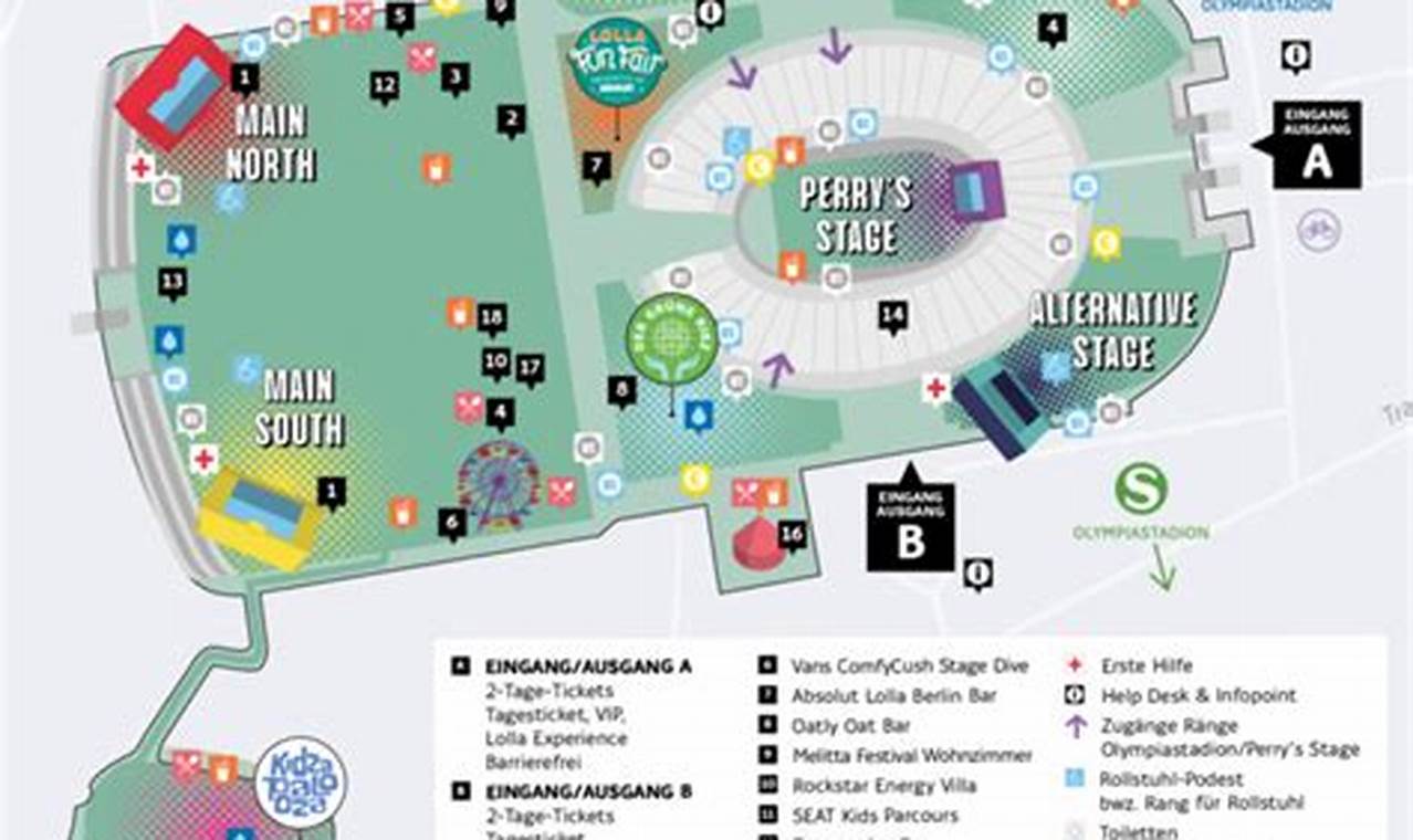 Lollapalooza 2024 Map
