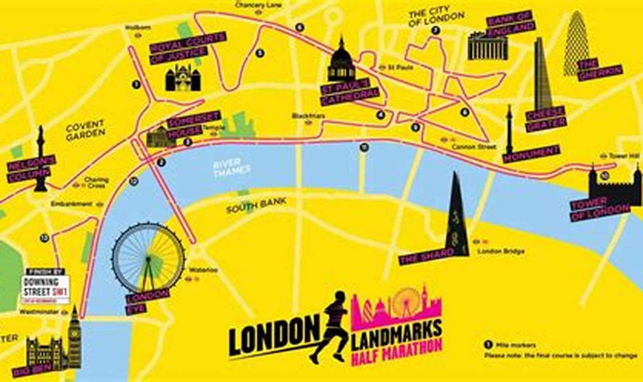 London Landmarks Half Marathon Route