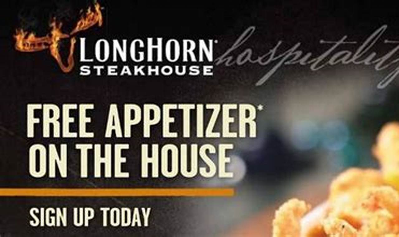 Longhorn Free Appetizer 2024