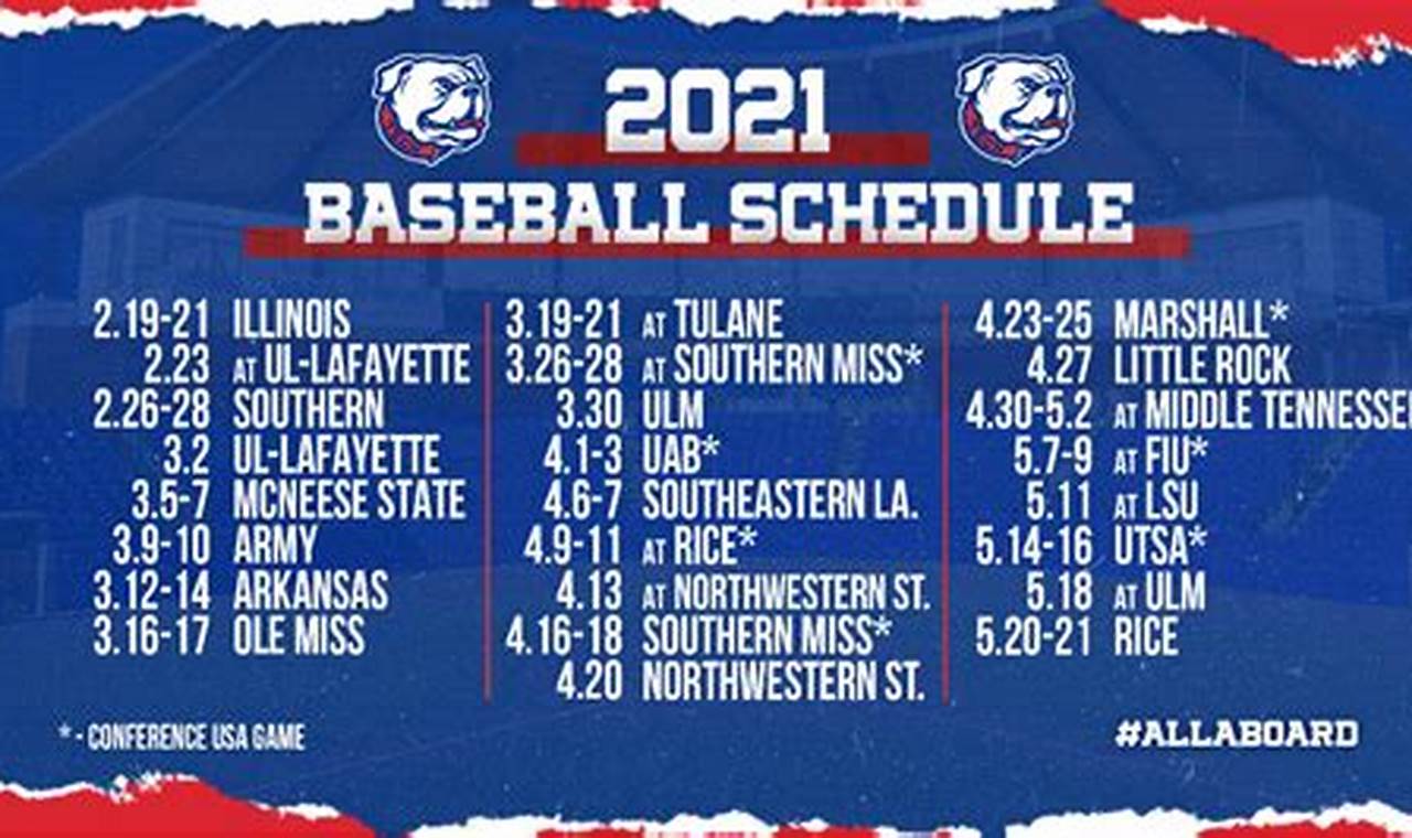 Louisiana Tech Baseball Schedule 2024