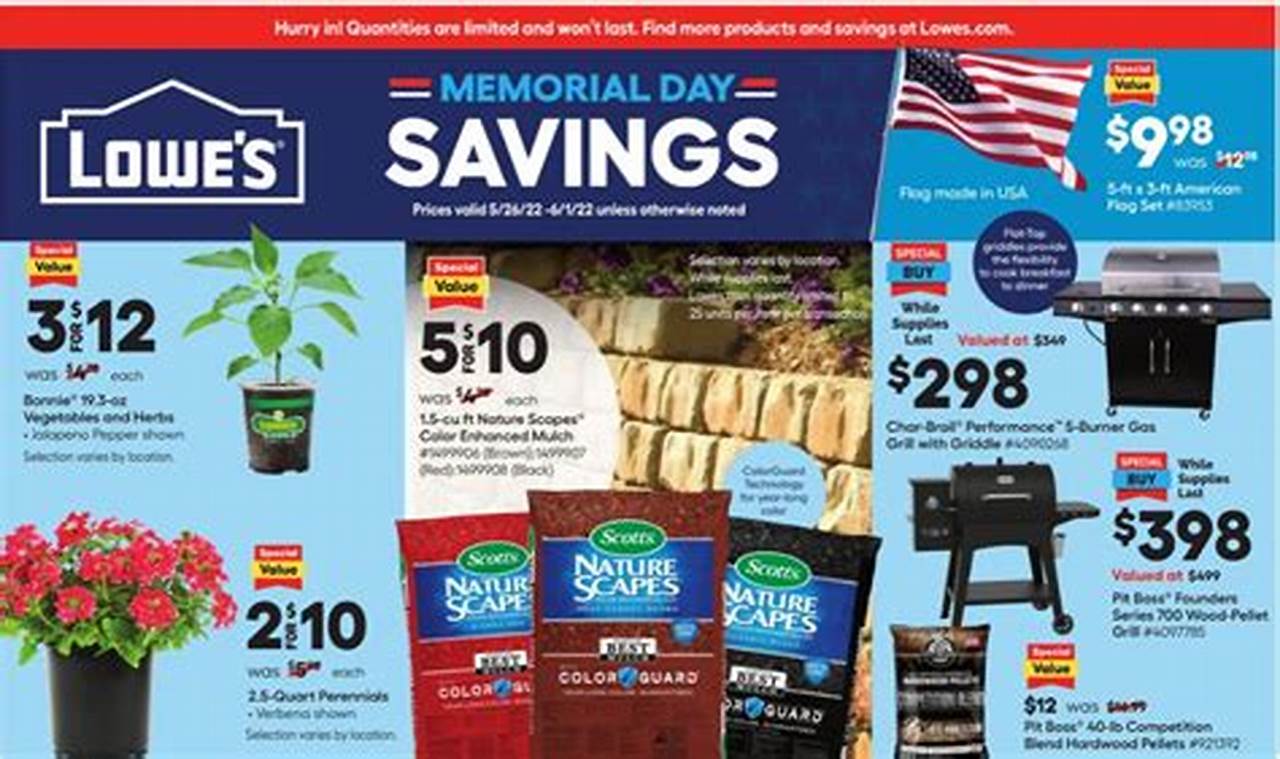 Lowes Memorial Day Sale 2024