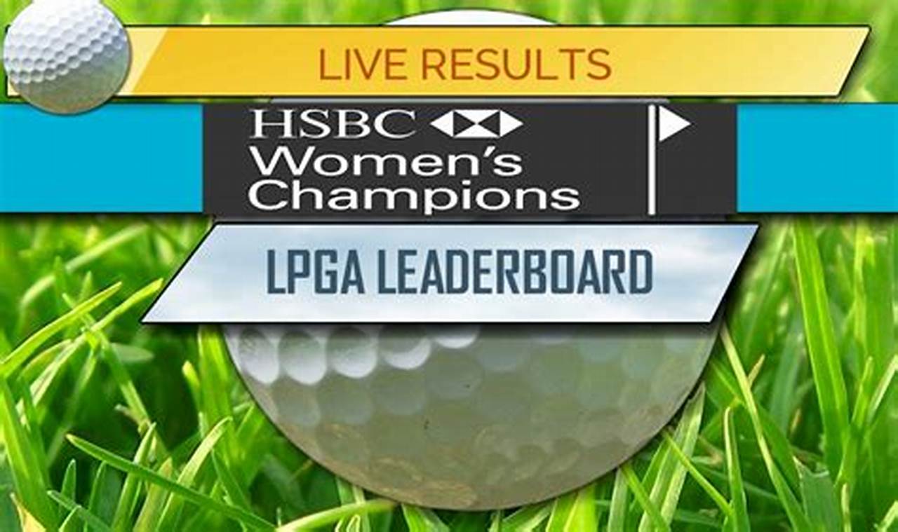 Lpga Leaderboard For This Week'S Tournaments
