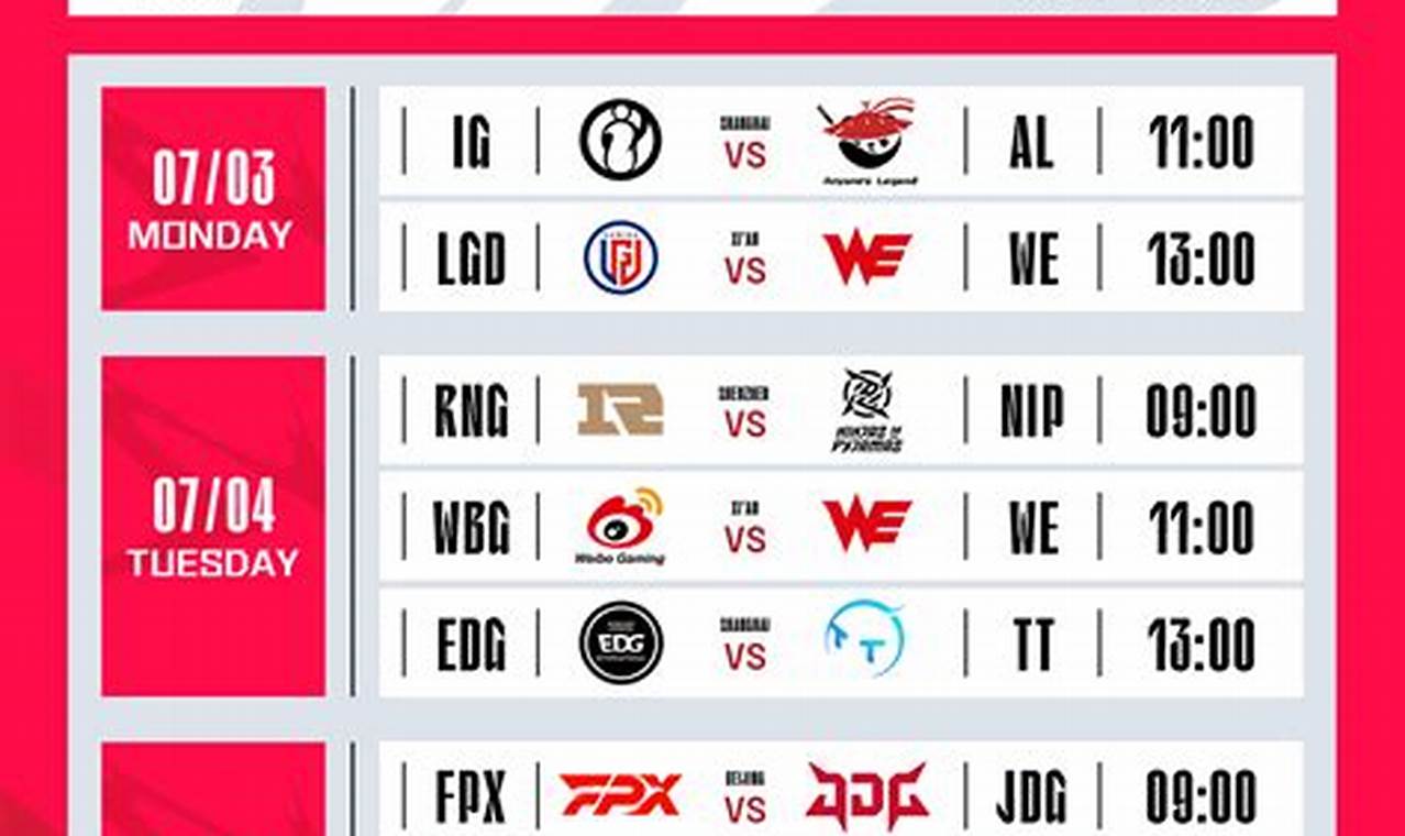 Lpl 2024 Schedule