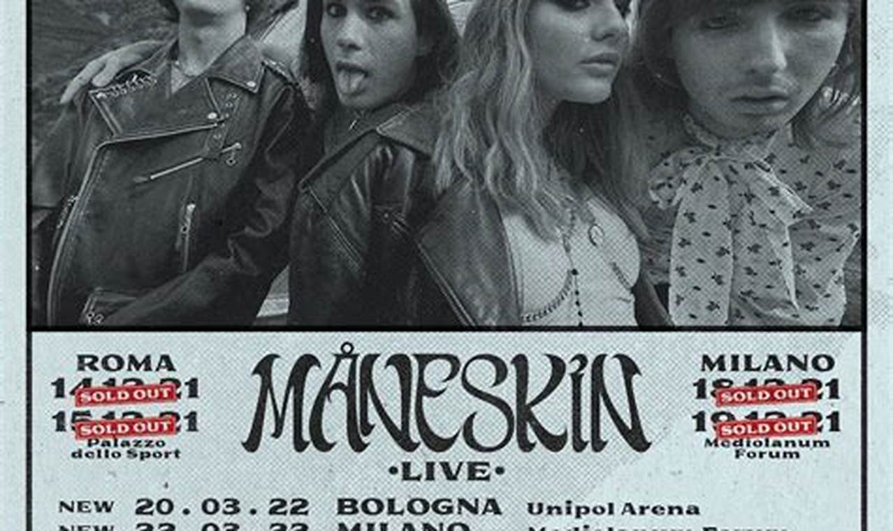 MåNeskin Tour 2024 Setlist
