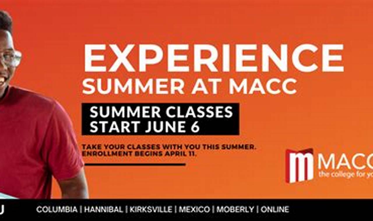 Macc Summer Classes 2024