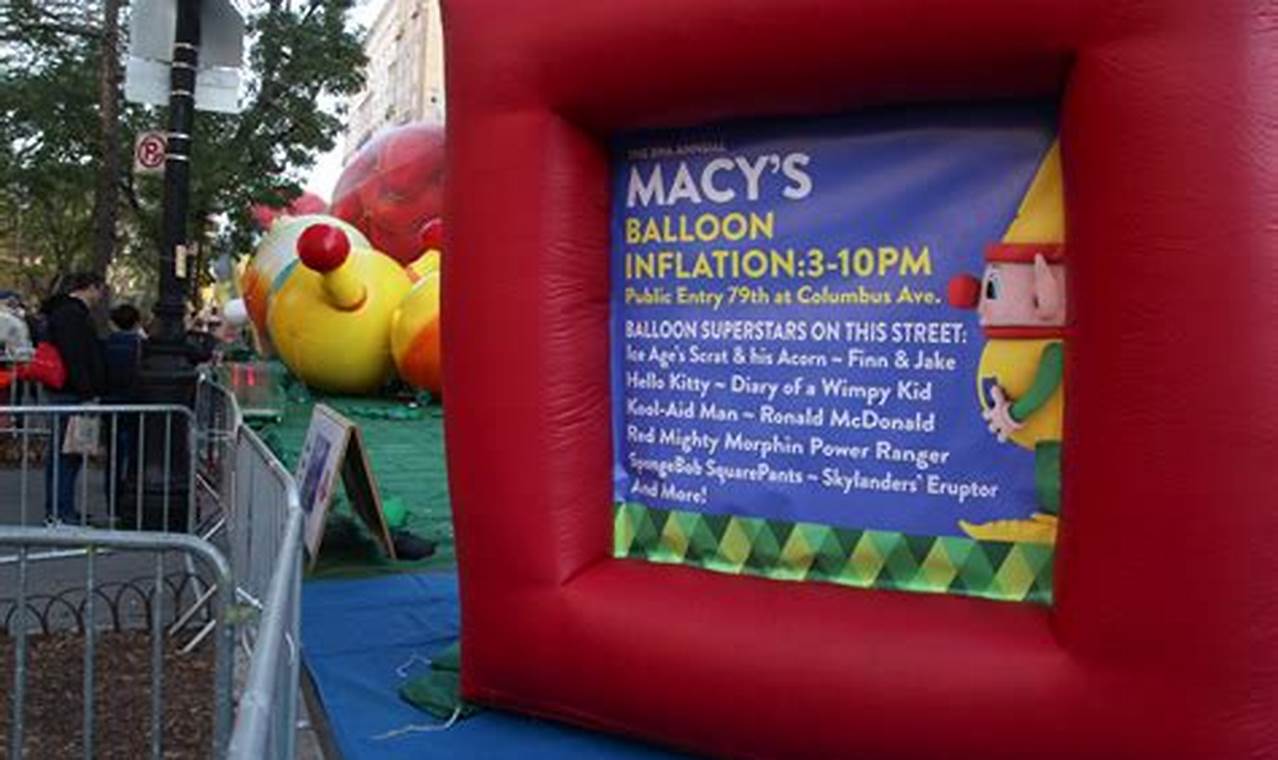 Macy'S Balloon Inflation 2024 Tickets