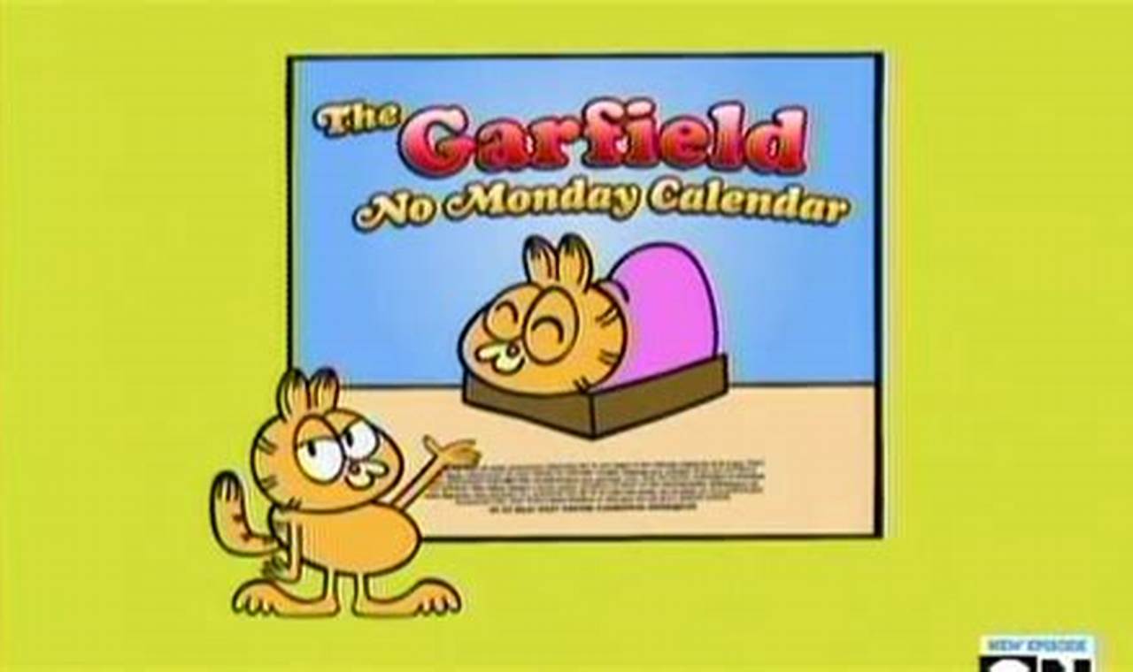 Mad Garfield No Monday Calendar
