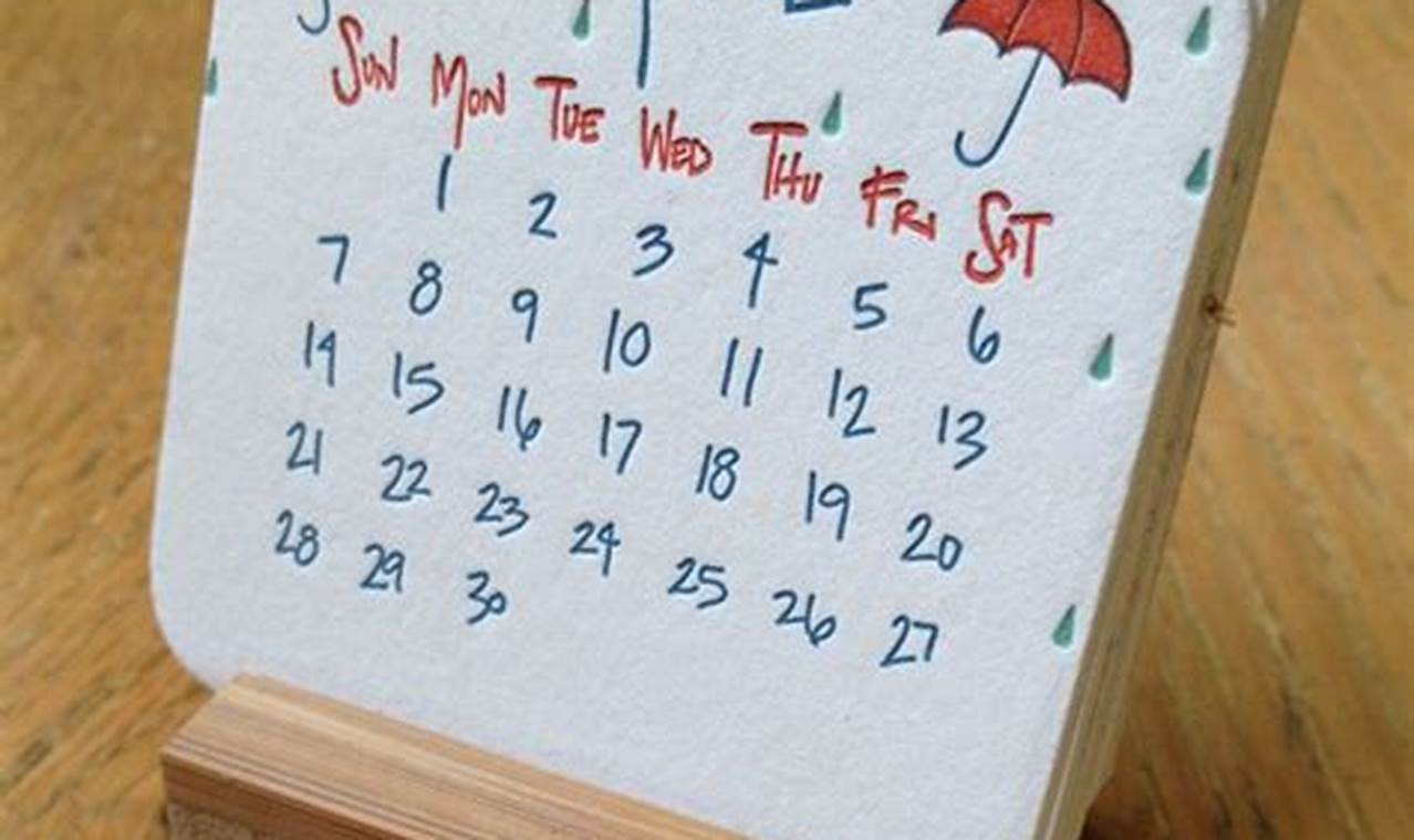 Make Own Desk Calendar