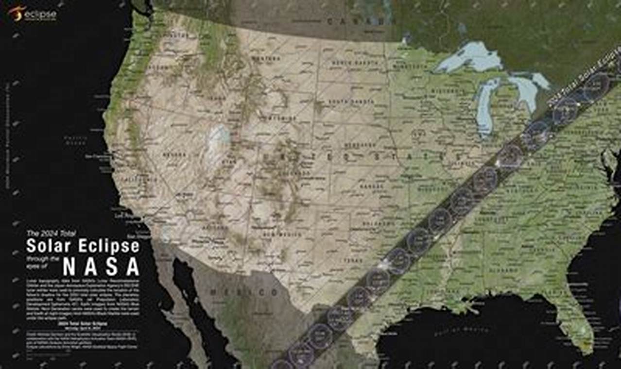 Map Of April 8 2024 Solar Eclipse