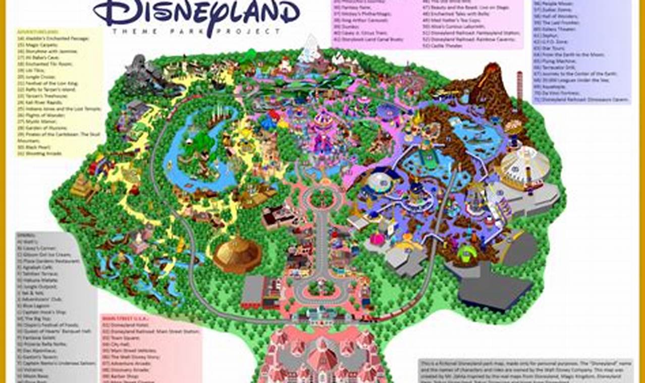 Map Of Disneyland 2024 California