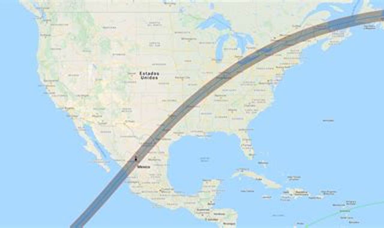 Mapa De Eclipse Solar 2024