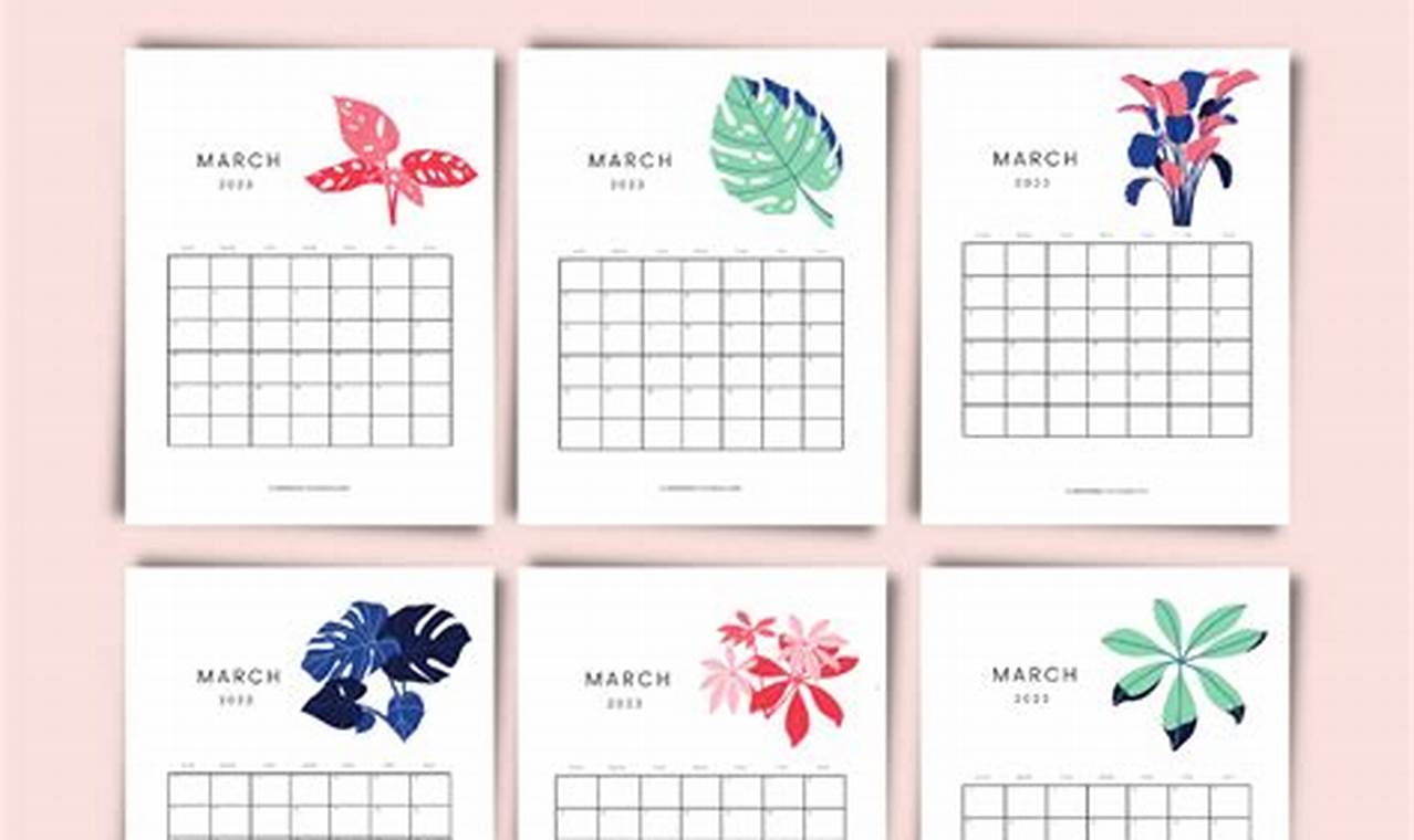 March 2024 Calendar Cute Design With Piano Games