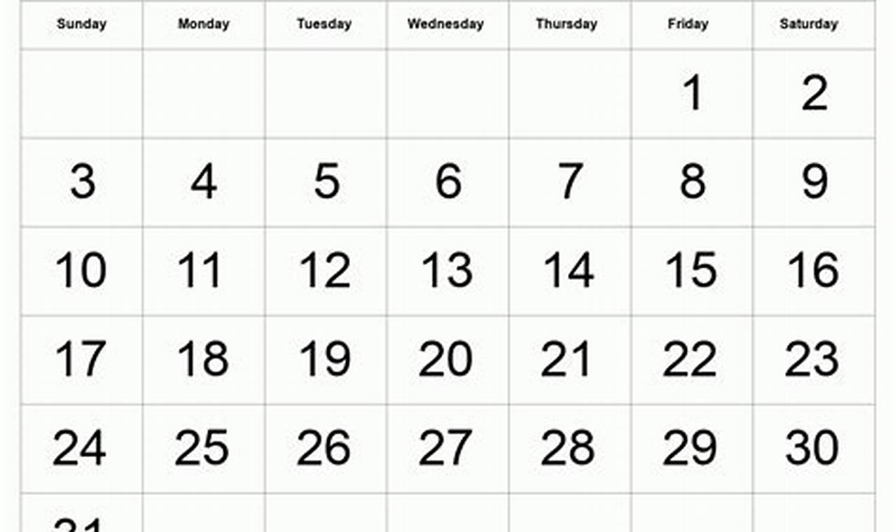 March 2024 Calendar Month