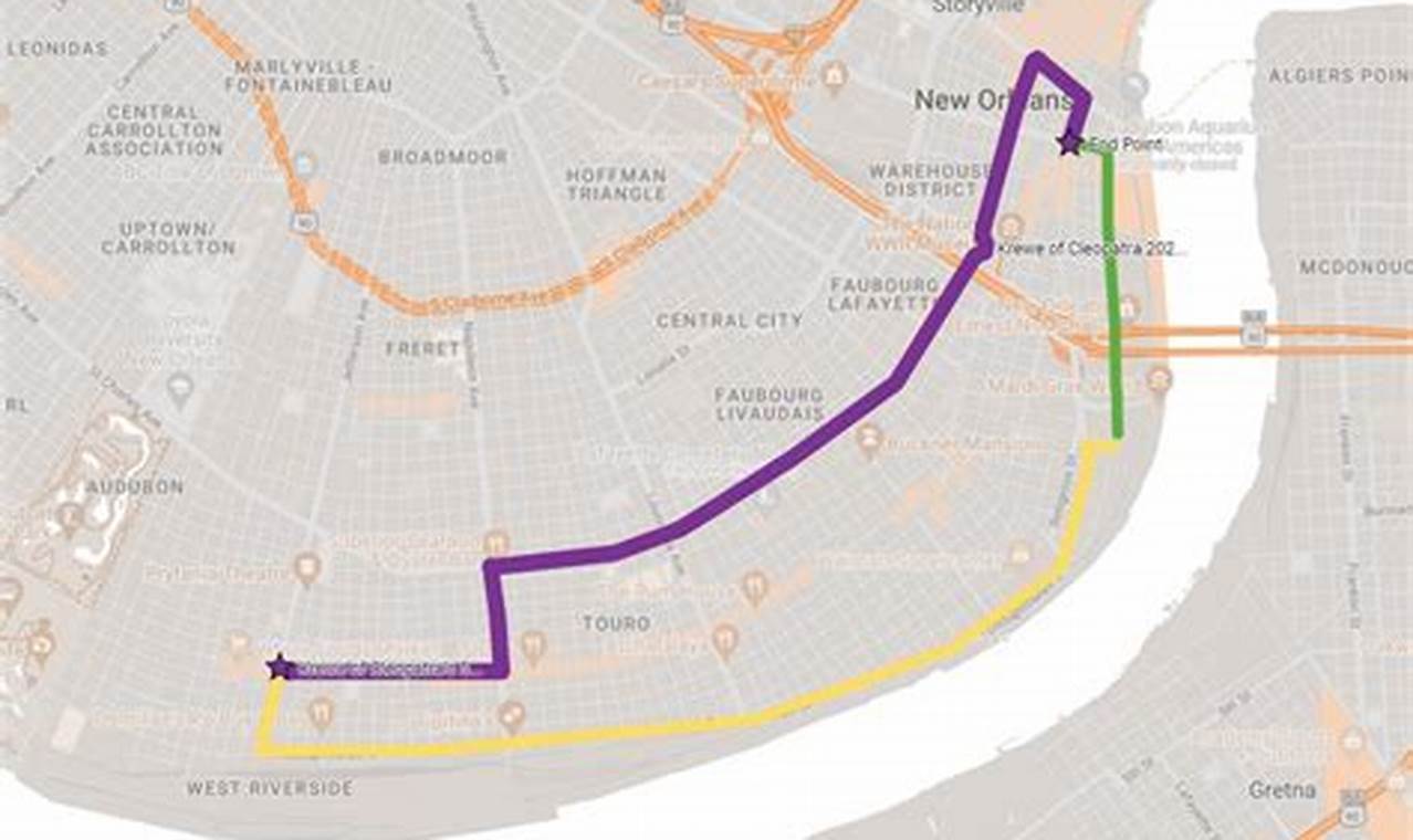 Mardi Gras 2024 Parade Route