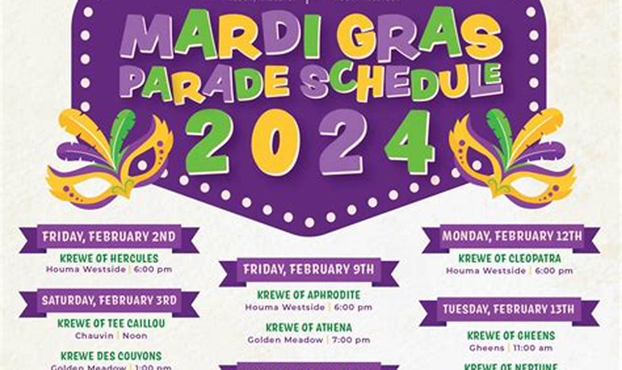 Mardi Gras 2024 Parade Schedule Mobile Al