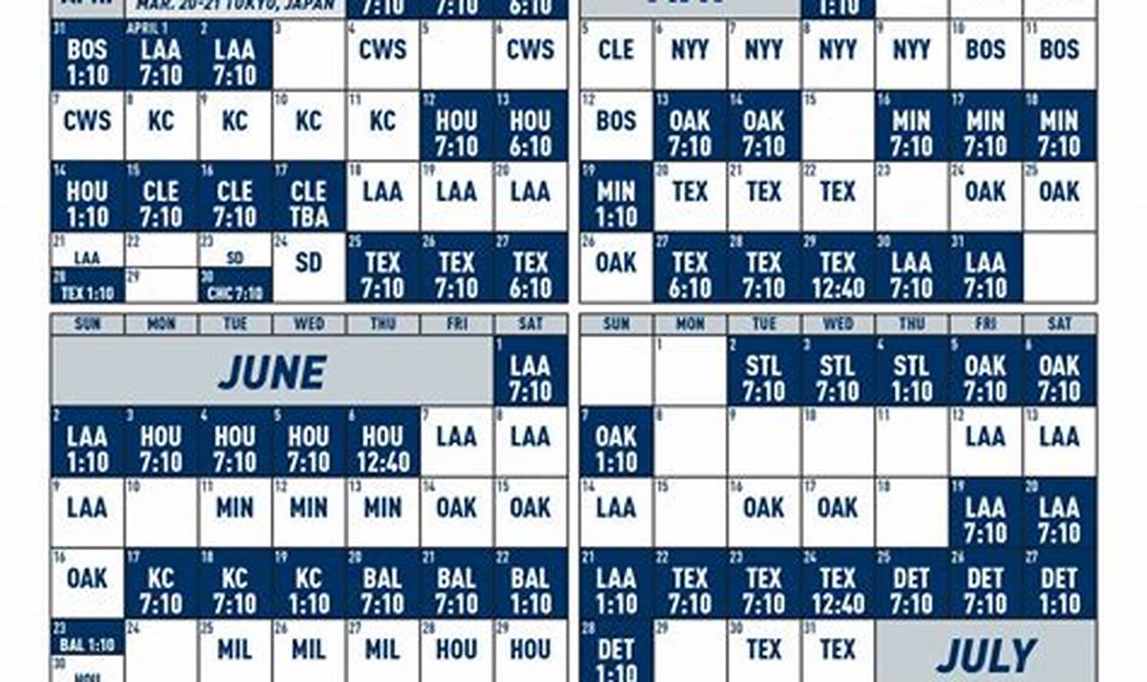 Mariners Promotion Schedule 2024