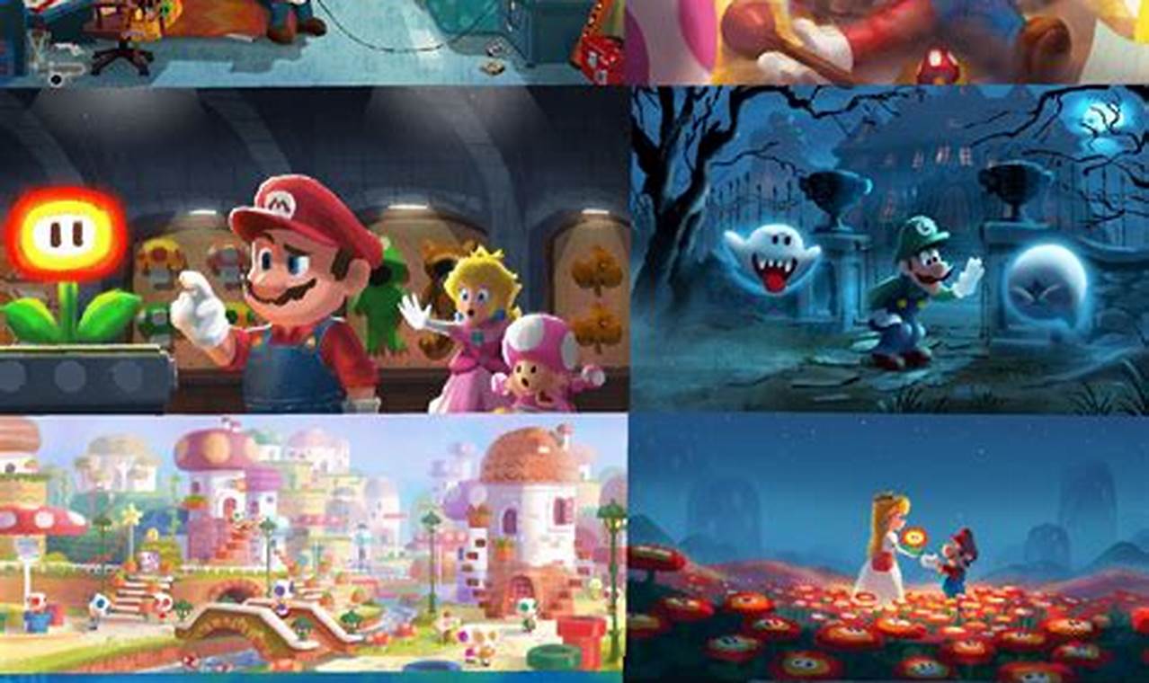 Mario Movie Concept Art 2024