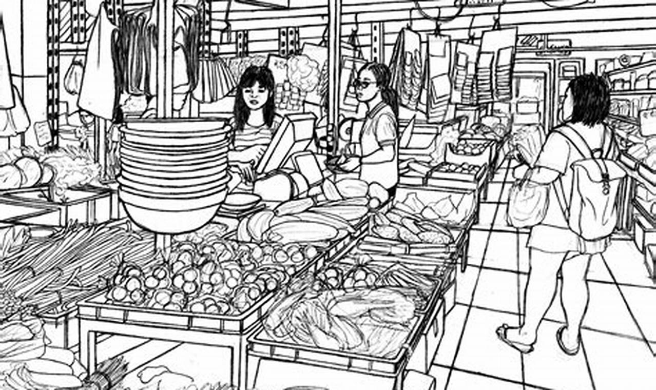 The Art of Market Pencil Drawing: A Unique Perspective