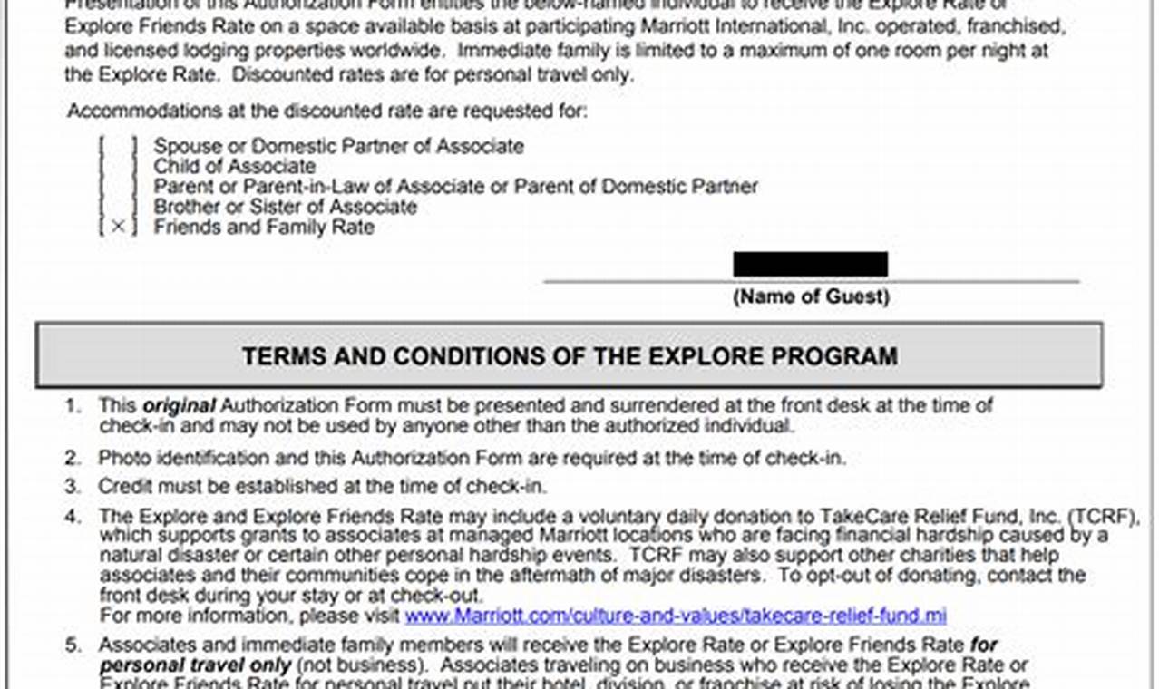 Marriott Friends And Family Form 2024