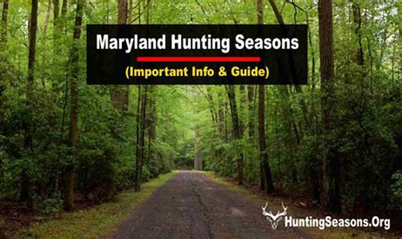 Maryland Deer Season 2024