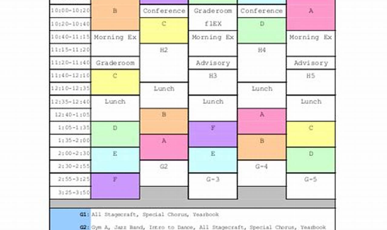 Master Calendar Template Excel
