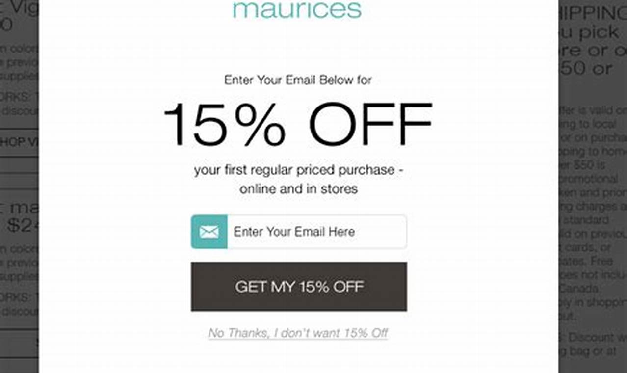 Maurices Promo Code 2024