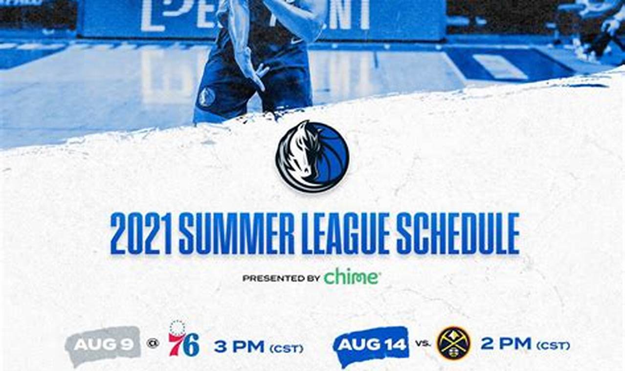 Mavs Summer League 2024 Schedule