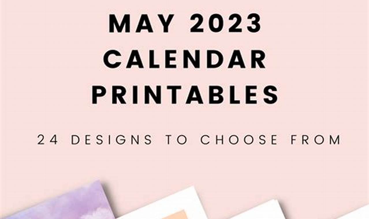 May 2024 Calendar Cute Design With Piano