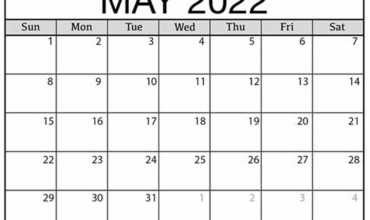 May 22 Calendar